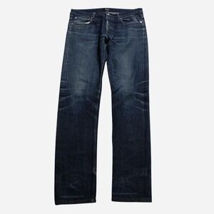 Mens Archive Skater Streetwear A.P.C. Slim Straight Dark Wash Selvedge Jeans